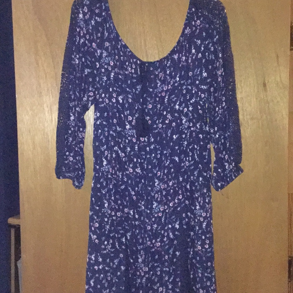Blue Floral Romper